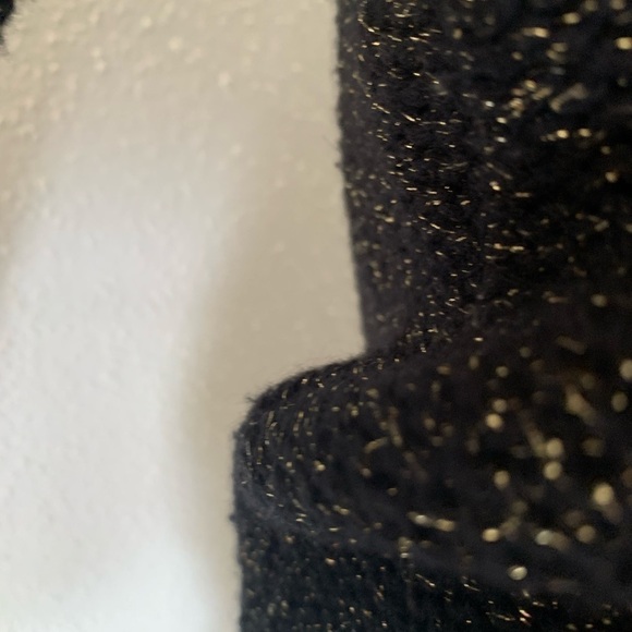 Brochu Walker Black Metallic Knit Sweater Wool Cashmere Blend - Picture 11 of 11